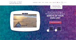 Desktop Screenshot of minuteoflife.com